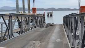 MOPT colocará puente bailey para reparar plataforma chocada por ferri de Paquera 