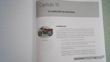Manual del conductor incluirá capítulo para motociclistas
