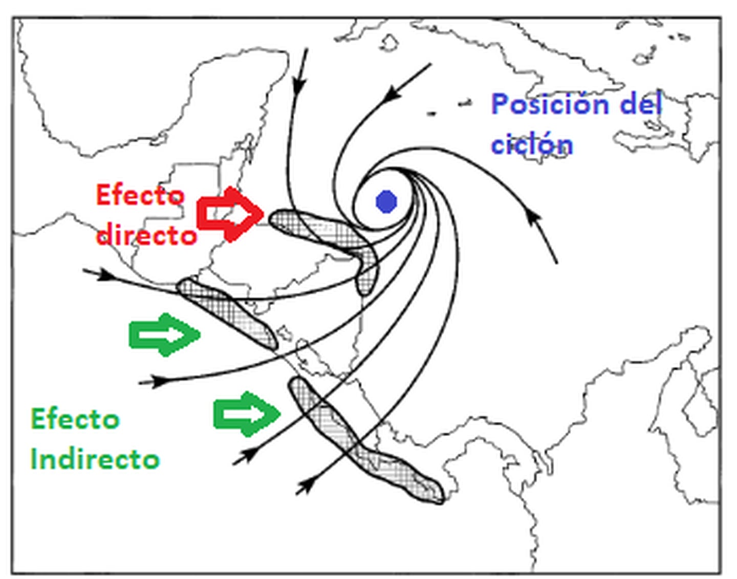 A diferencia del huracán Otto, el eje del actual ciclón va a golpear más al norte y por eso se espera un menor impacto en nuestro territorio. Imagen; IMN/Peña,M. y Douglas, M.
