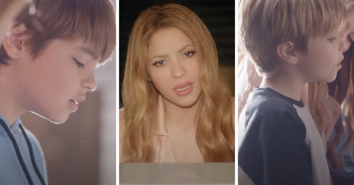 En el conmovedor video aparece Shakira junto a sus hijos, Milan y Sasha Piqué. 