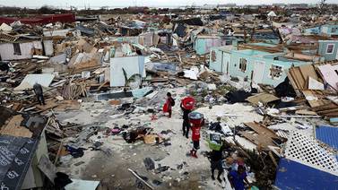 Huracán Dorian deja $3.400 millones en daños en las Bahamas