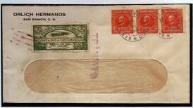 Hace 100 años, un sobre de carta sobrevivió a un accidente aéreo en Costa Rica