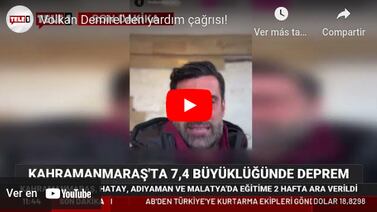 Exportero de Selección de Turquía llora al implorar ayuda para su país tras terremoto