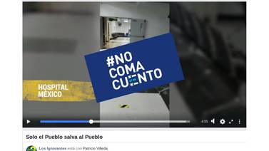 #NoComaCuento: Video de página dirigida por Luis Alonso Naranjo desinforma sobre impacto del covid-19 en sistema hospitalario