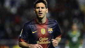 Messi recibe la Bota de Oro del fútbol europeo en 2012