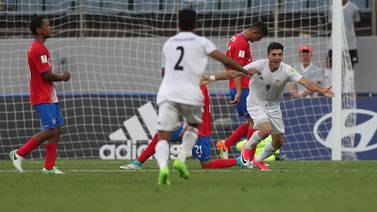 Selección Sub-20 paga cara su timidez y cae 1 por 0 en debut mundialista ante Irán