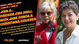 Jane Fonda invita a costarricense Christiana Figueres a su lucha por un ‘acuerdo verde’ en EE. UU.