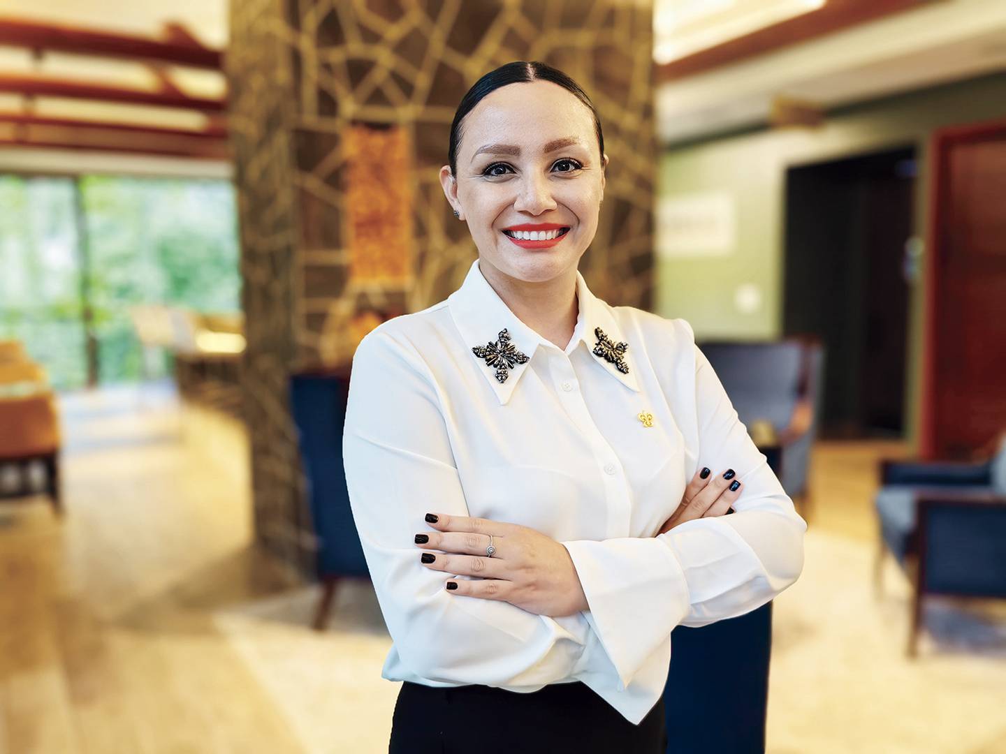 Jeannette Arquín Carrión, gerente del hotel El Silencio Logde and Spa desde hace dos años.