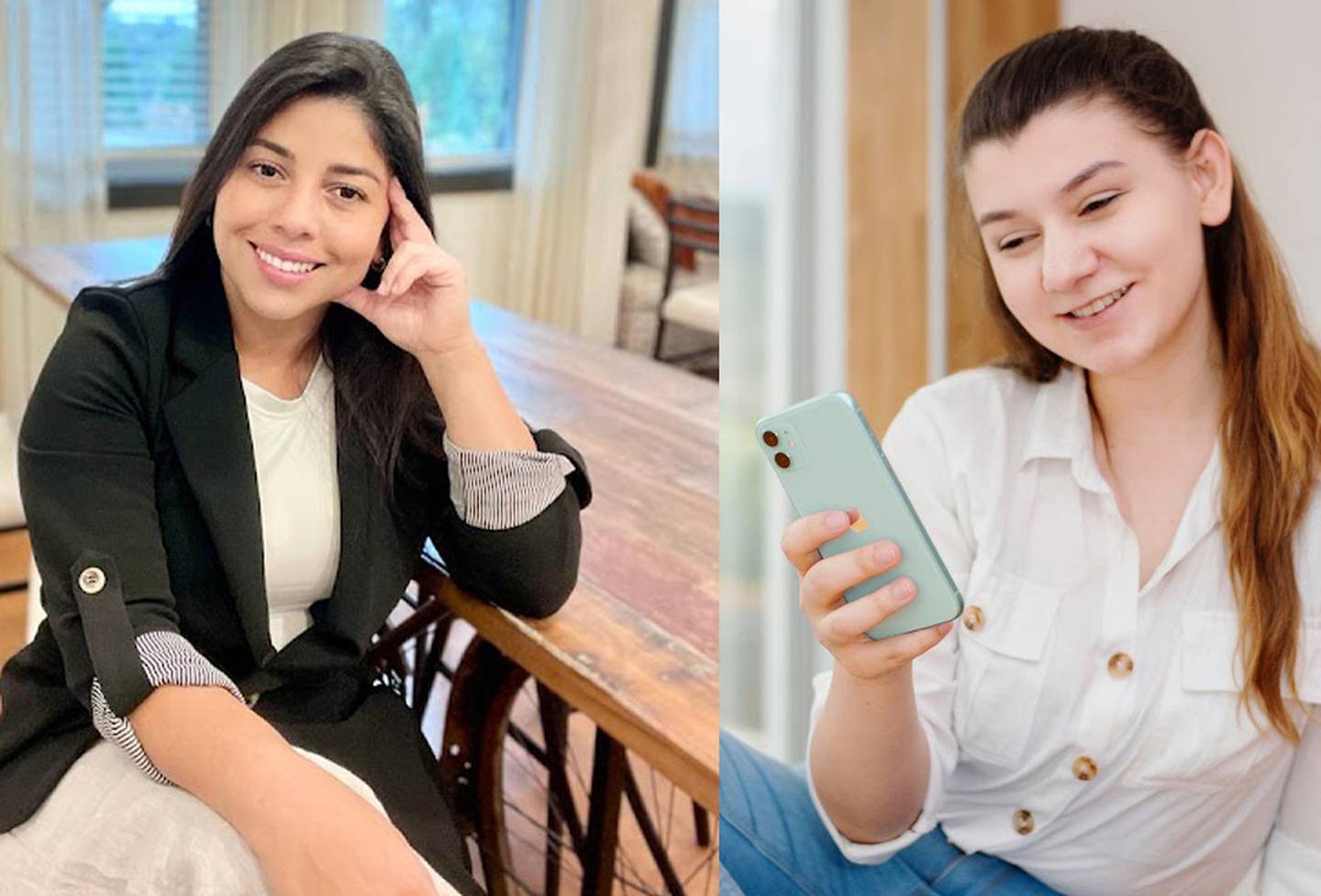 Las costarricenses Valeria Mora y Katherine Ortíz, son las fundadoras de la empresa BID Digital Marketing, una agencia enfocada en marketing, ventas y servicio al cliente. Foto Cortesía.