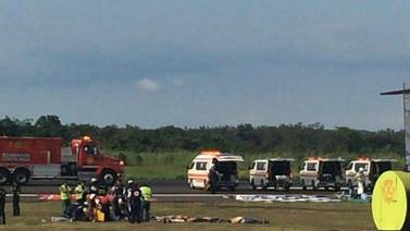 Aeropuerto de Liberia enfrentó simulacro de accidente aéreo con 15 fallecidos 