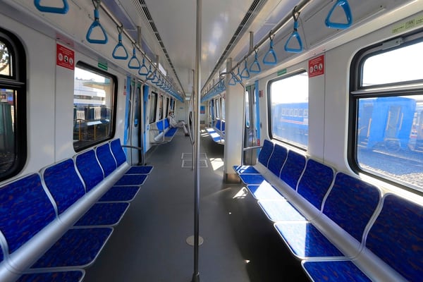 15/02/2021. San José. Recorrido por el interior de uno de los ocho trenes que a partir de abril movilizarán a los pasajeros de la GAM. Foto: Rafael Pacheco