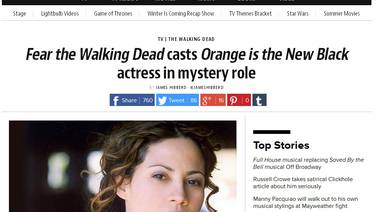 Actriz puertorriqueña Elizabeth Rodríguez estará en la serie 'Fear the Walking Dead'