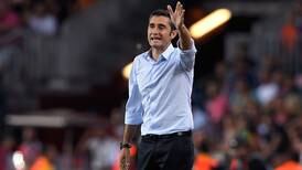 Ernesto Valverde, técnico del Barcelona: 'No nos vamos a dar por vencidos de antemano'