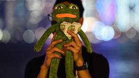 ‘Pepe, la rana’ es la mascota del movimiento prodemocracia de Hong Kong