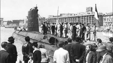 Hallado submarino francés desaparecido hace 50 años en el Mediterráneo