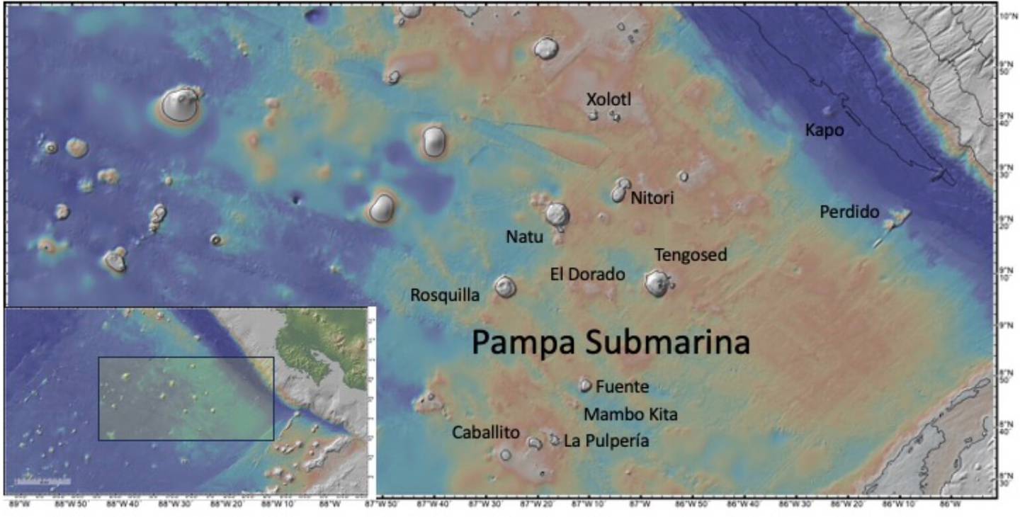La Pampa Submarina queda en la afueras de la península de Nicoya

Fotografía: UNA