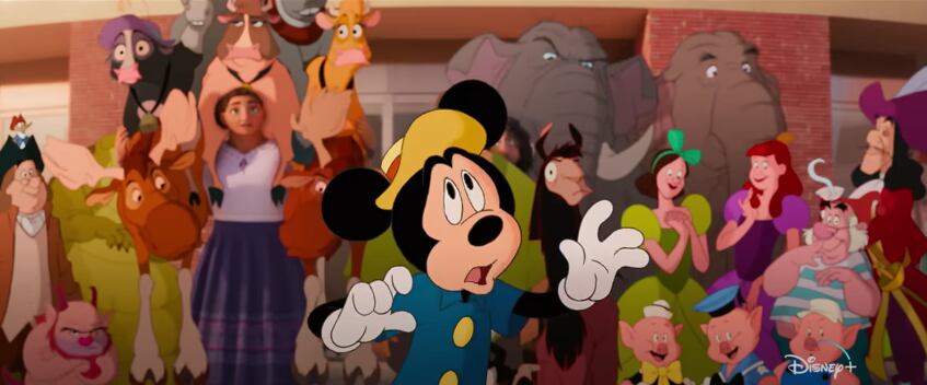 Disney lanzó el tráiler de su próximo cortometraje, 'Había una vez un estudio', como parte de la celebración de sus 100 años. Foto: Captura de pantalla