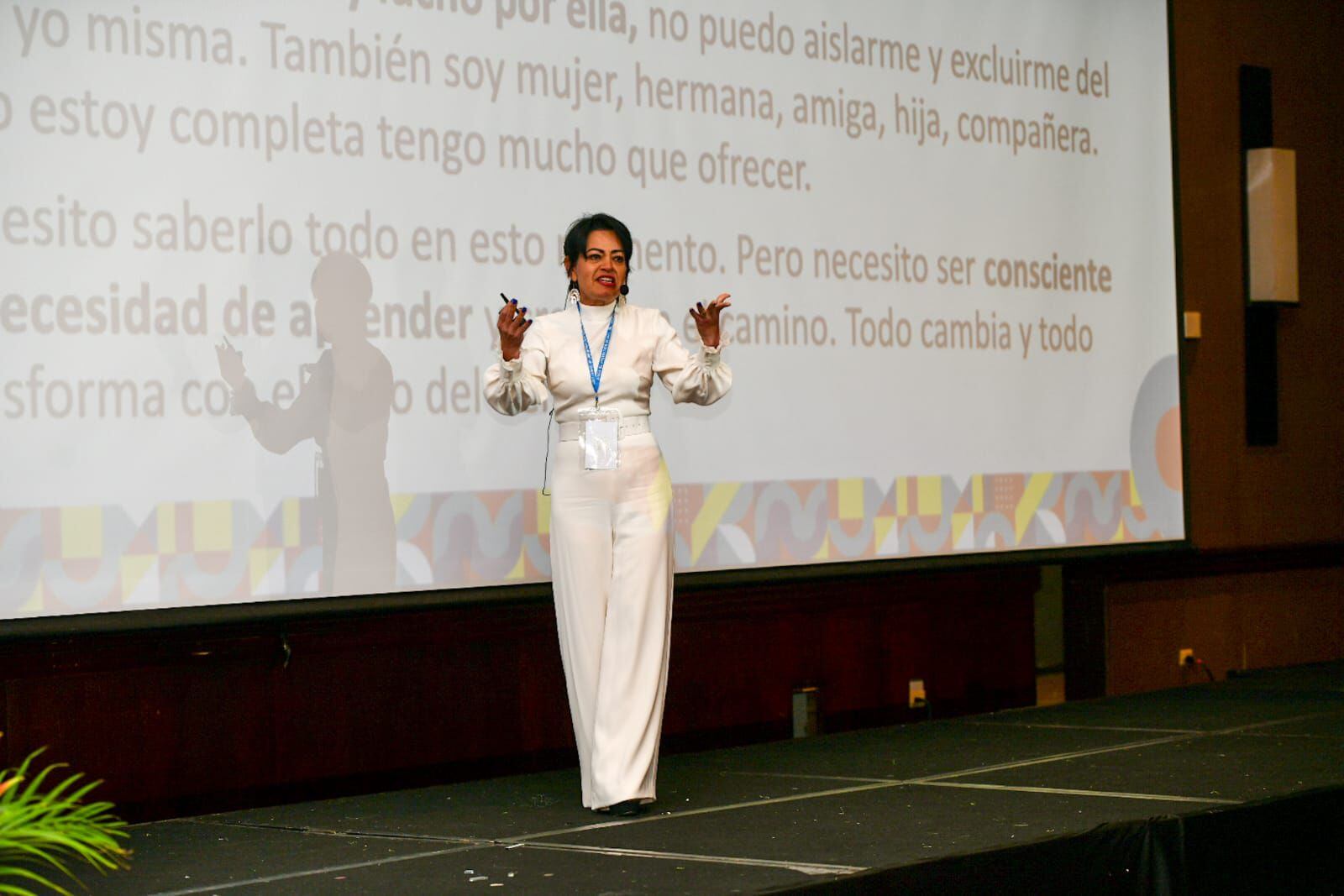 Elena Tardío brindó su testimonio como madre, este 24 de febrero en el Congreso Iberoamericano de Síndrome de Down.Fotografía: Cortesía