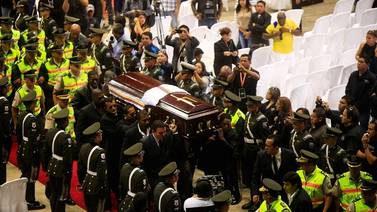 Cristian Benítez fue sepultado en un cementerio en Quito