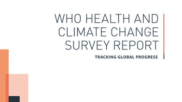 Documento: Reporte 2018 sobre cambio climático y salud de OMS