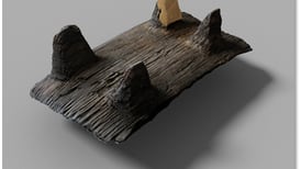 Prótesis impresa en 3D con tecnología de siglo XXI mantiene en pie metate de madera de 2.300 años