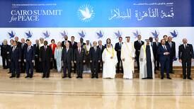 Dirigentes mundiales piden un ‘alto el fuego’ en Cumbre para la Paz