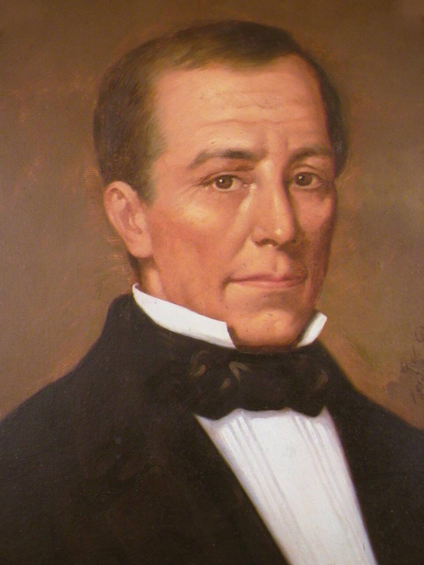 Jefe de Estado entre 1837 y 1838. Retrato de Aquiles Bigot.
