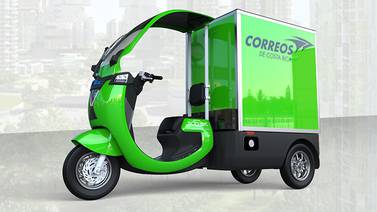 Correos de Costa Rica apuesta por los triciclos eléctricos para repartir paquetes en zonas urbanas