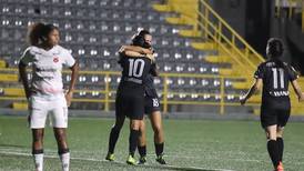 Sporting devoró con goleada el extenso invicto de Alajuelense en fútbol femenino