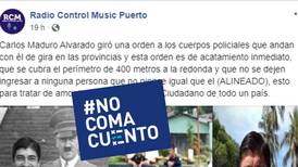 #NoComaCuento: Carlos Alvarado no pidió cerrar un perímetro de 400 metros a su redonda para evitar el contacto con particulares durante sus giras