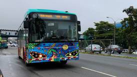 Buses eléctricos cubren ruta de 53 km entre San José, Heredia y Alajuela