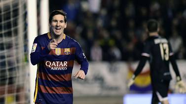 Triplete de Lionel Messi, victoria y récord de Barcelona en la Liga