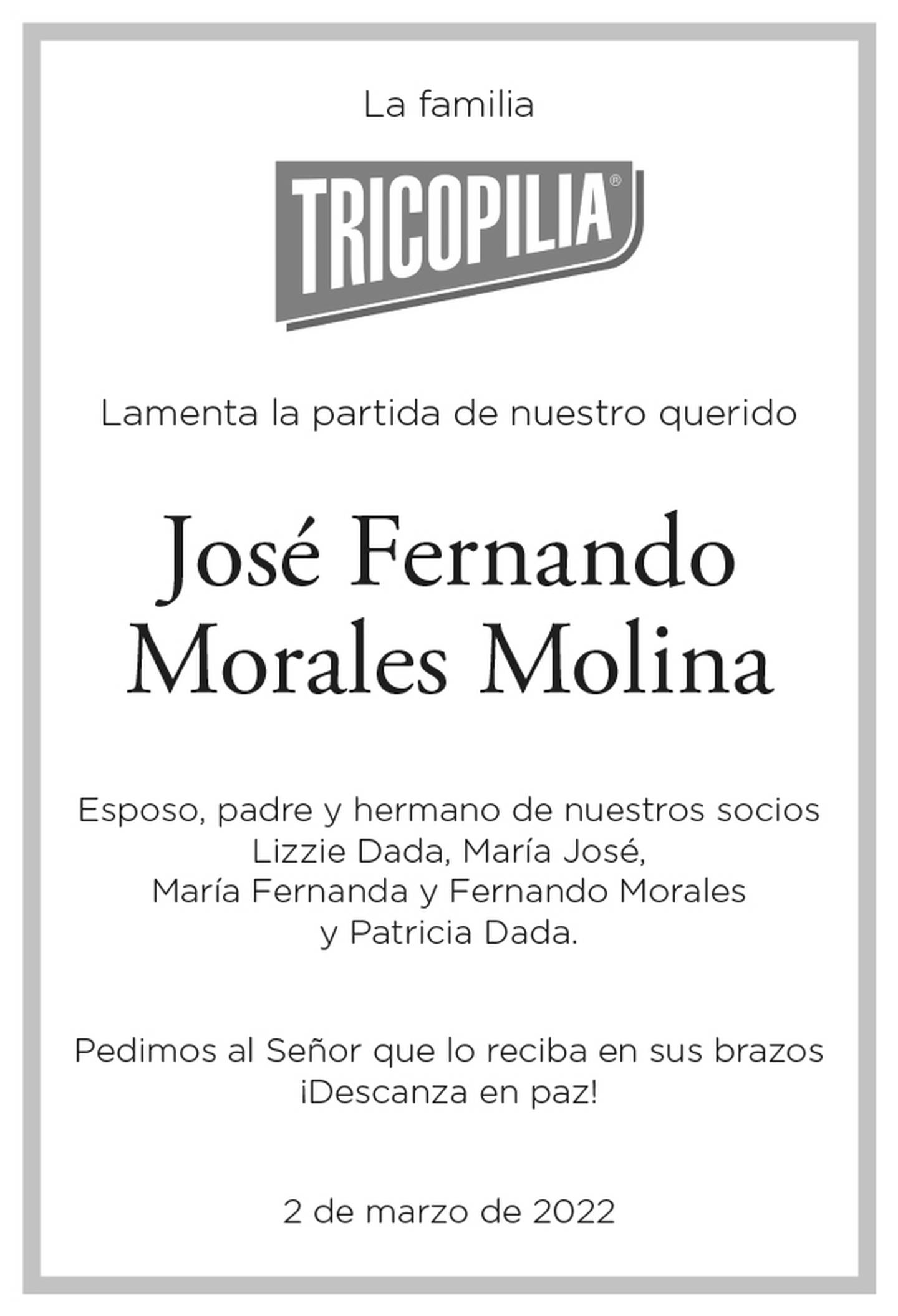 José Fernando Morales Molina | La Nación