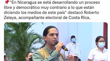 Roberto Zelaya, candidato a diputado costarricense, legitima elección de Daniel Ortega