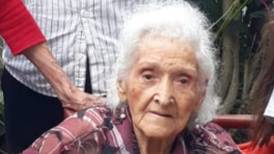 Localizada adulta mayor de 99 años que fue reportada como desaparecida