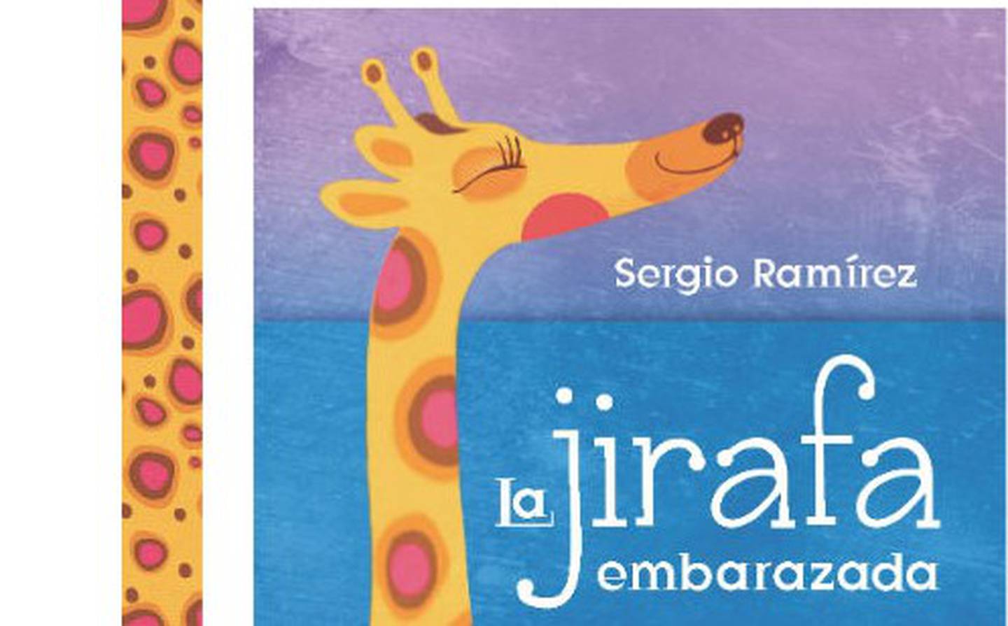 Vicky Ramos ilustra el cuento "La jirafa embarazada", de Sergio Ramírez. Foto tomada del sitio en internet de Sergio Ramírez.
