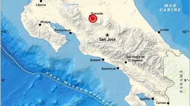 Tres sismos en menos de 24 horas se reportaron en Zarcero