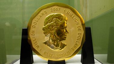 Medalla de oro de 100 kilos y valorada en $4 millones robada de un museo de Berlín