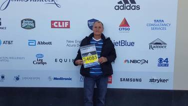 Joaquín Cruz, el tico de 73 años que cumplió el sueño de correr la Maratón de Boston