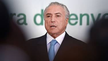 Presidente de Brasil, Michel Temer dijo que no teme 'ser preso' al dejar cargo