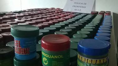 Fuerza Pública decomisa  400 envases de mariguanol  