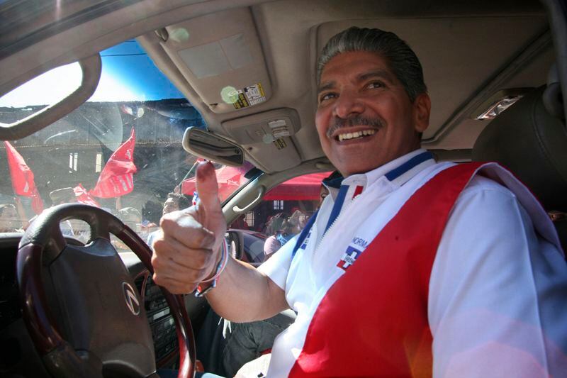 Ex candidato presidencial Norman Quijano condenado por corrupción electoral con pandillas en El Salvador. 
(Foto AP Édgar Romero)