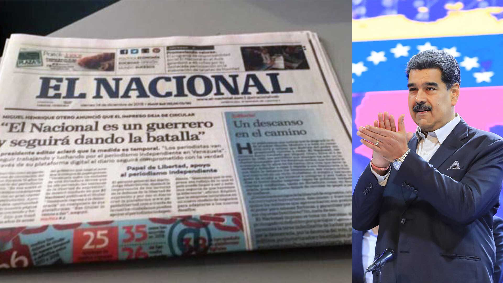 'El Nacional' enfrenta bloqueos y censura del régimen de Nicolás Maduro, denuncian arbitrariedad.