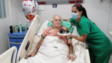 Don Aurelio, de 82 años, venció la covid-19 luego de estar 35 días en hospital