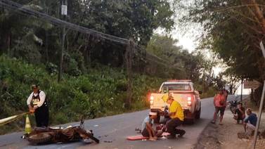 Accidentes en moto dejan dos fallecidos en Aserrí y Nicoya