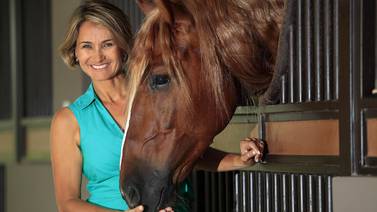 Alejandra González pasó de la felicidad de los aeróbicos a la magia de los caballos