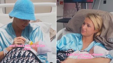Paris Hilton es criticada por simular en un video el parto de su primer hijo