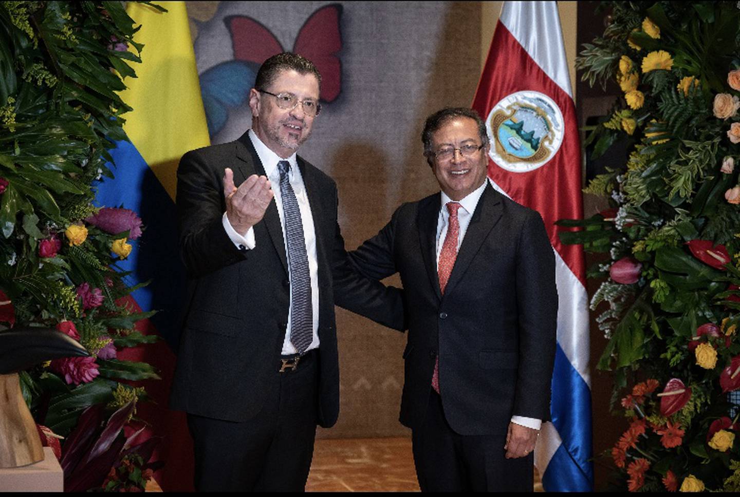 Rodrigo Chaves se reunió con Gustavo Petro, a inicios de agosto del 2022, cuando el colombiano tomó posesión del mando del Gobierno en Colombia.