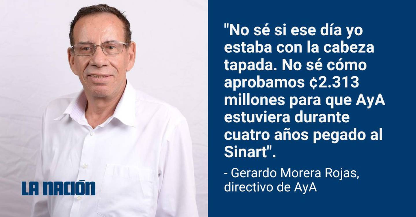 Gerardo Morera Rojas, directivo de AyA, criticó la contratación que realizó esa entidad con el Sinart para la producción audiovisual y el manejo de publicidad.