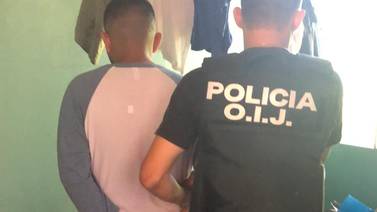 Joven de 19 años preso por dispararle en el rostro a un hombre, en Parrita